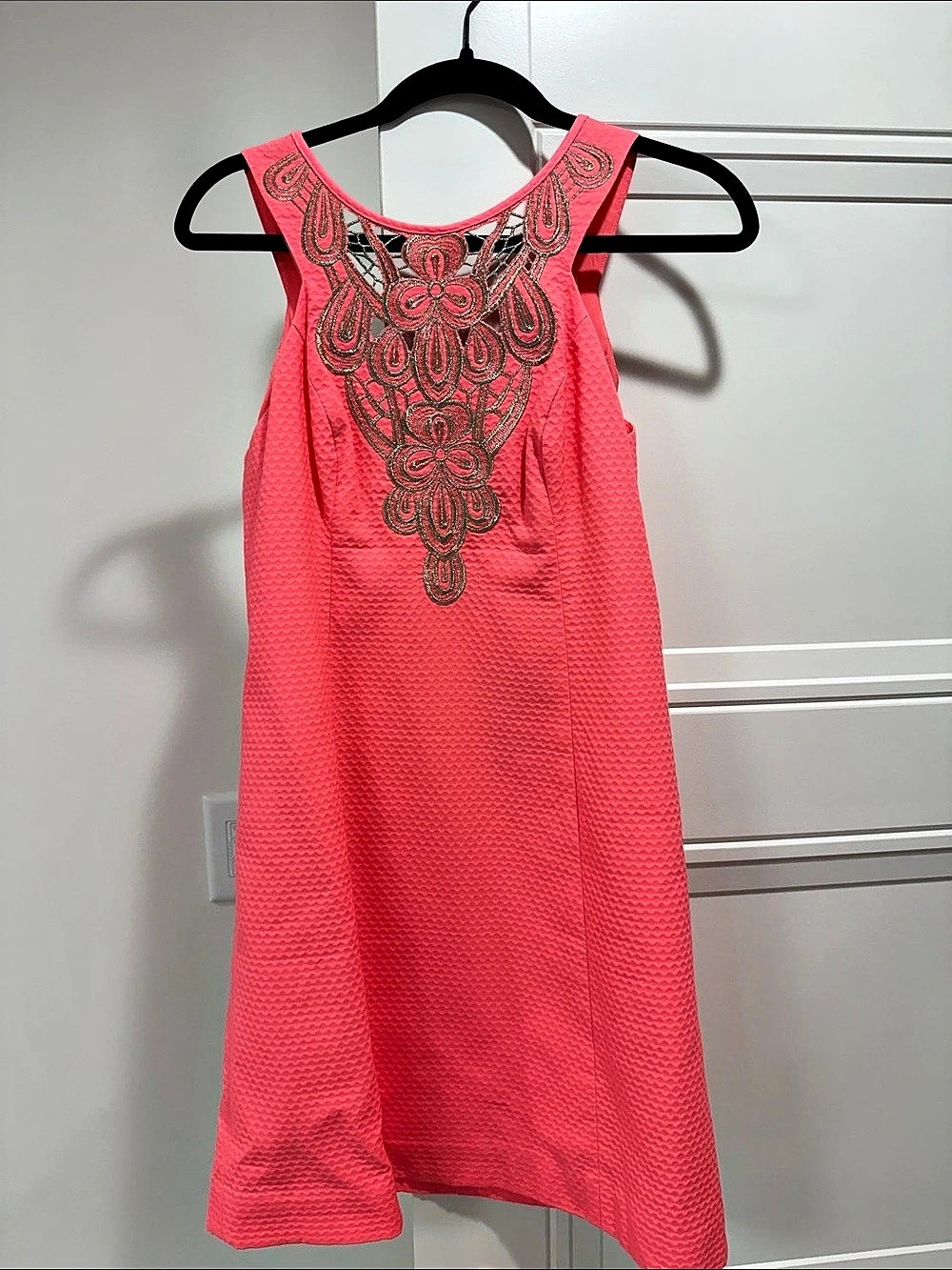 Lilly Pulitzer Lily Pulitzer Shift Embroidered Shift Dress in Pink Size 4 NWT